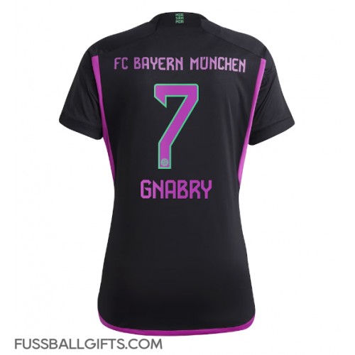 Bayern Munich Serge Gnabry #7 Fußballbekleidung Auswärtstrikot Damen 2023-24 Kurzarm